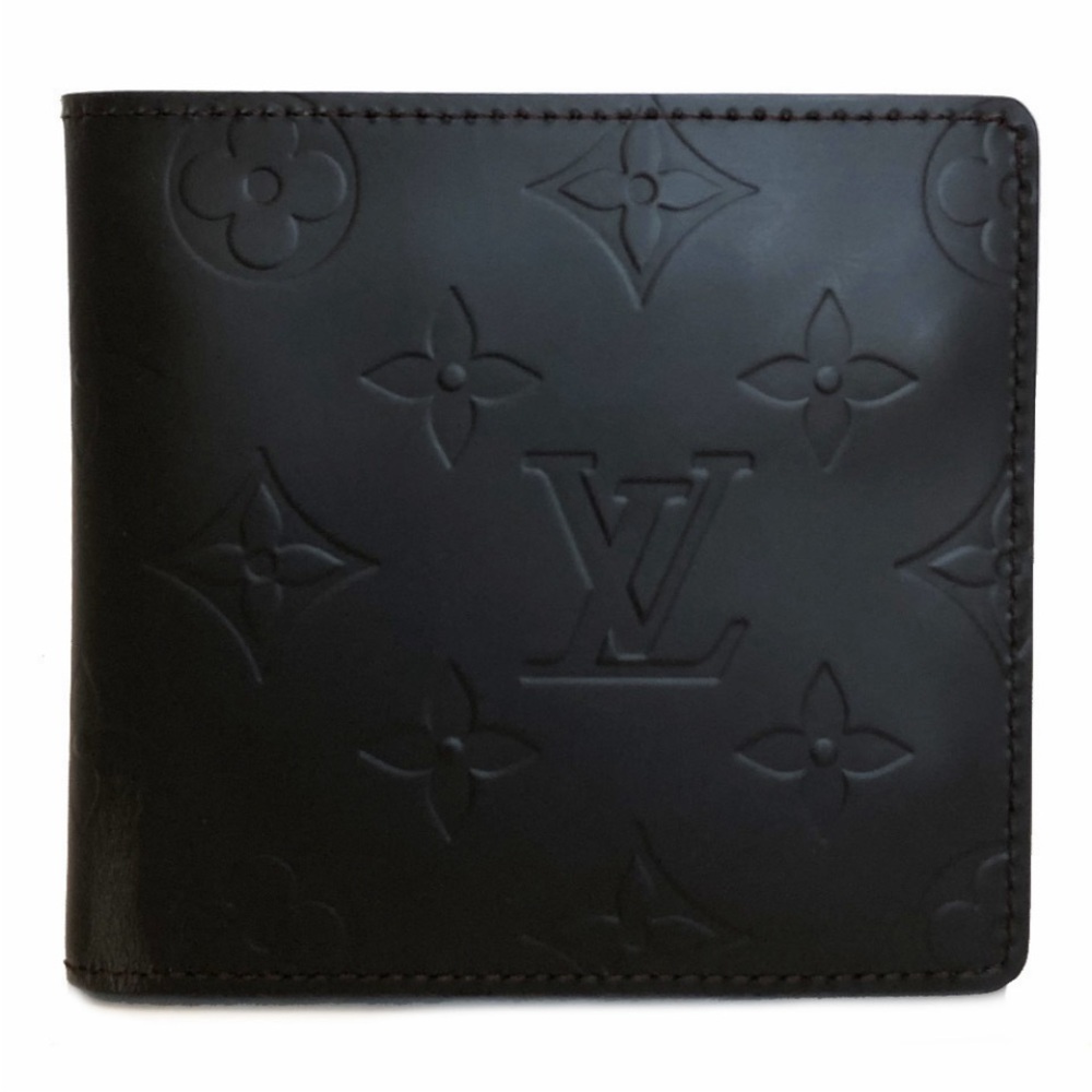 Louis Vuitton dark brown Embossed Monogram Bi-Fold Wallet M66490